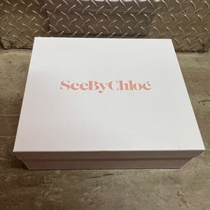 Authentic See By Chloe 12.75x11.25x4.25” Empty Box ,tissue Paper